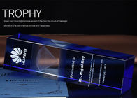 Niebieski K9 Kryształowy Trofeum Puchar Duże Konkursy Użyj Z 3D Laserowym Grawerowaniem Logo