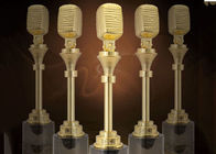 Mikrofon Design Music Award Trophy For Musical Competition Custom Service Available