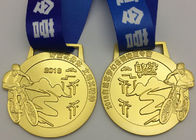 Die Casting Metal Niestandardowe medale sportowe Mosiądz Rodzaj materiału do wyścigów rowerowych