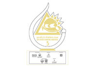 Enterprise Custom Metal Trophies Błyszczące złoto platerowane wytłoczonym logo