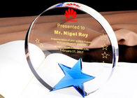 Round Shape Crystal Trophy Cup, Custome Logo Crystal Glass Awards