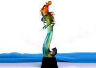 Chinoiserie Colorized Liuli Trofea i nagrody, ekskluzywne prezenty dla ryb