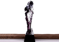Specjalny, abstrakcyjny, kolorowy puchar Glaze Trophy, Crystal Base Custom Trophy Awards
