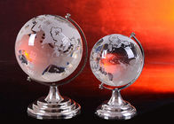 Kryształowe dekoracje domu Rzemiosło K9 Globe Ball z piaskowaniem Mapa świata