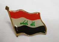 Nowoczesne Brief Style Brass Arab States Flag Breastpin / Enamel Lapel Pins