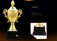 Pozłacany plastikowy trofeum Cup, Custom Logo Sports Cup Trophy