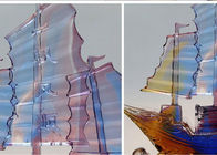 Dekoracja biurka Kolorowe rzemiosło glazury, ozdoby w stylu chińskiej łodzi żaglowej