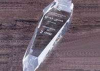 Szklane Kryształowe Trofeum Puchar Nagrody Puchar Dostosowany Rozmiar Z Piaskowaniem Logo