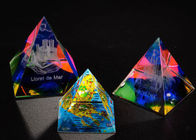 Grawerowany kryształowy puchar 3D Trophy Cup Kolorowe szklane nagrody jako pamiątki konkursowe