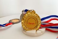 Usługa projektowania wstążki 3D Grawerowane medale sportowe ze stopu cynku