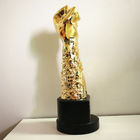 Pamiątkowy upominek Golden polyresin Fist Trophy Company Awards Staff Awards