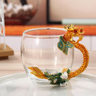 Niestandardowy kubek na herbatę Dragon o wysokości 9 cm z łyżką jako upominki promocyjne