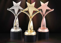 Custom Made Metal Star Trophy, Zinc Alloy Enterprise Workers Souvenirs