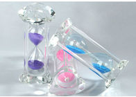 Klepsydra z kryształowego szkła biurkowego 15 lub 30 minutowy zegar piaskowy