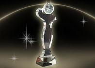 Prosty Design Kryształowy Trofeum Puchar Kolor Grawerowanie / Drukowanie W Konkursie Golfowym